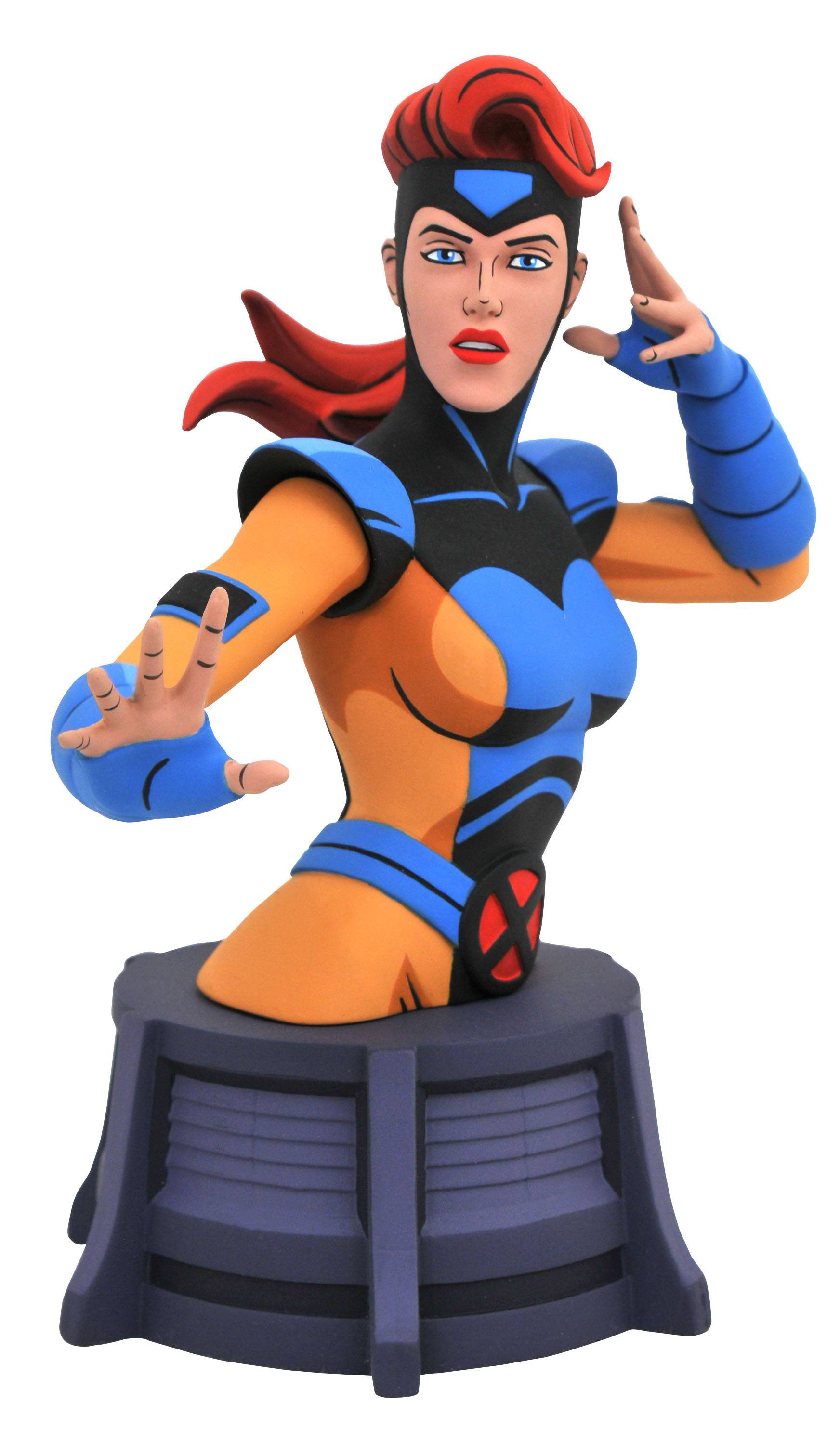 Marvel X-Men Animated Series - Jean Grey Bust. Designed by Barry Bradfield. Sculpted by Paul Harding.