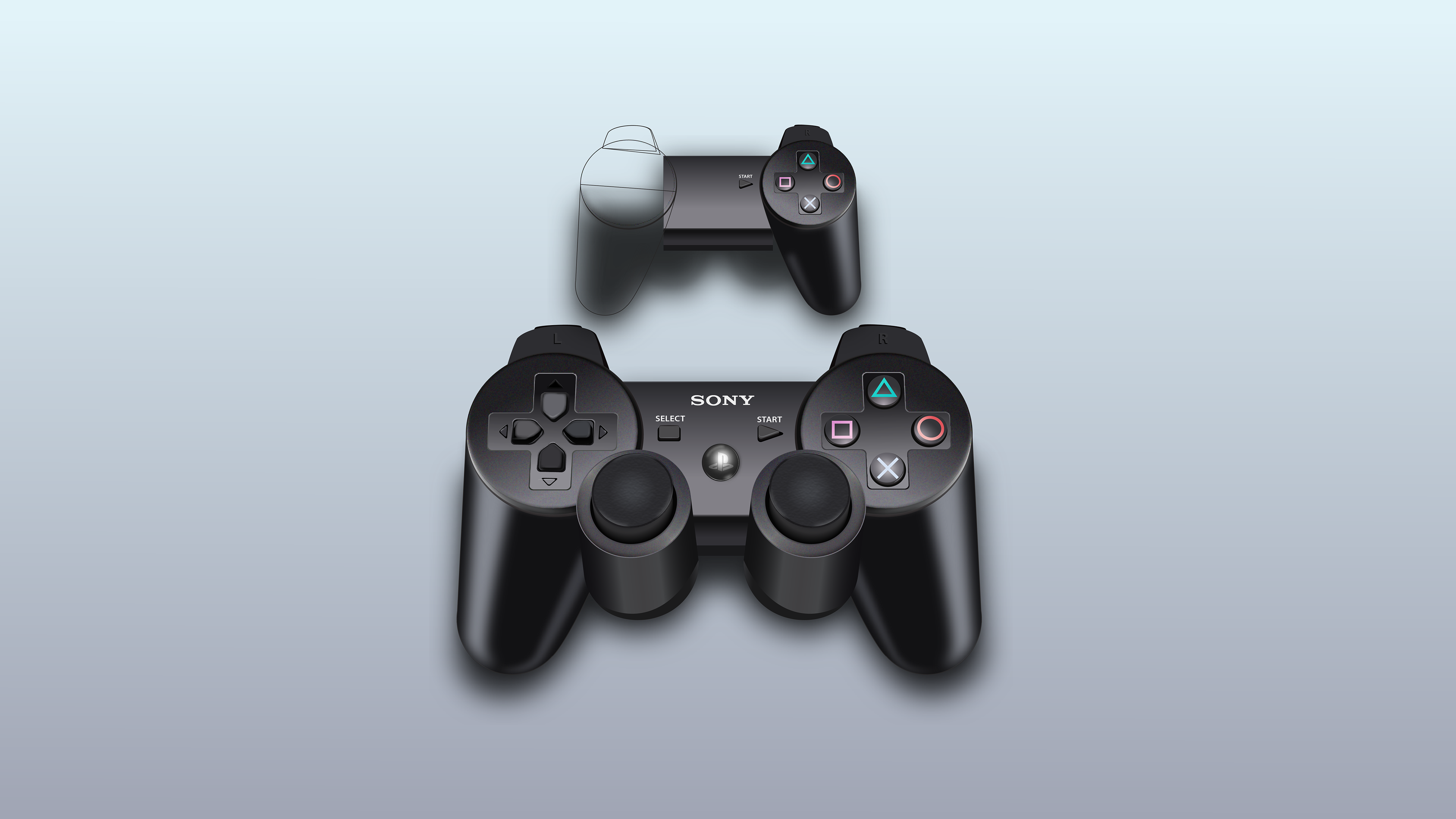 Download Design By Safiy Llc Ps4 Controller Vector Mock Up