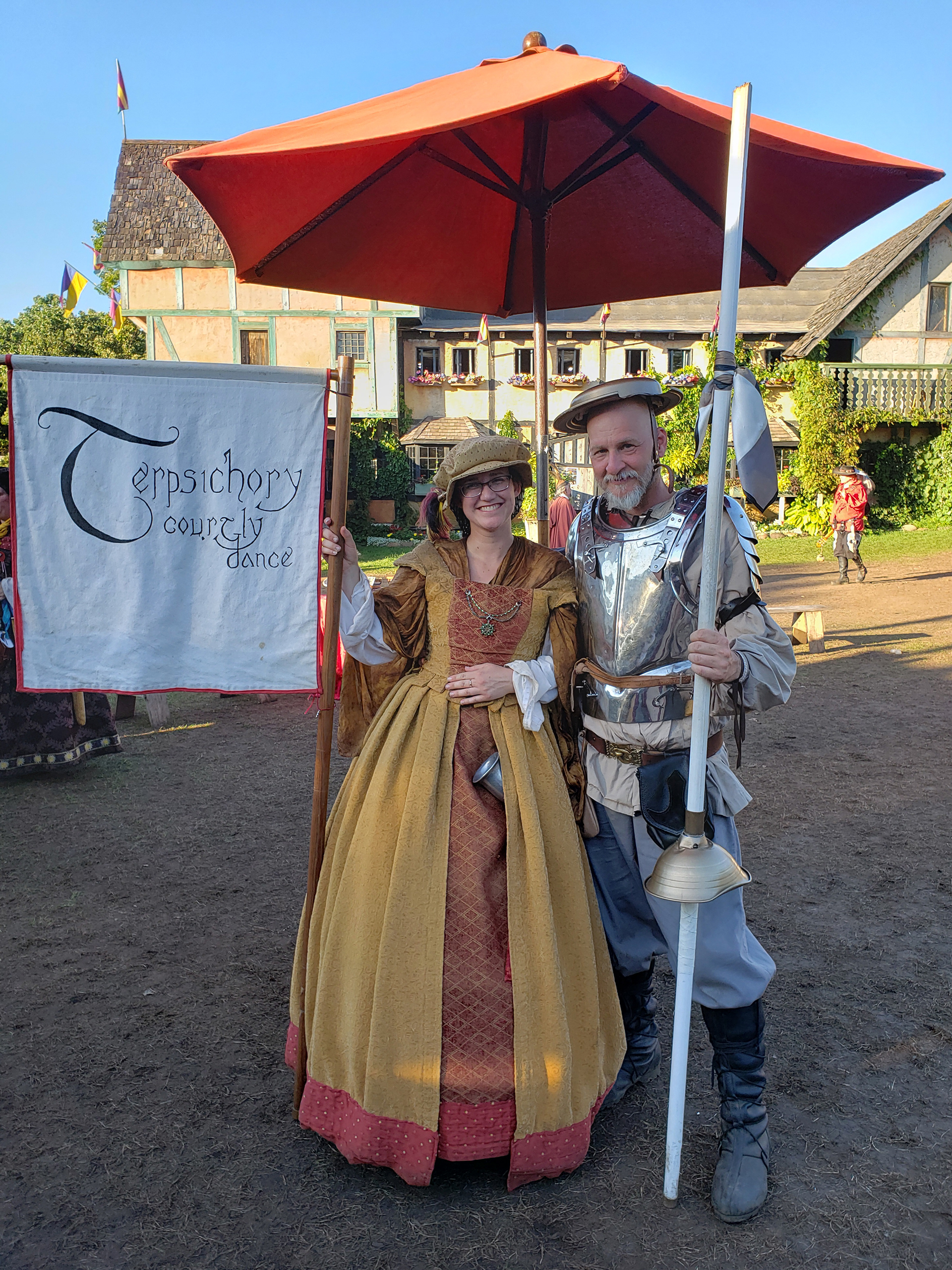 greeting the courtly dance troupe
