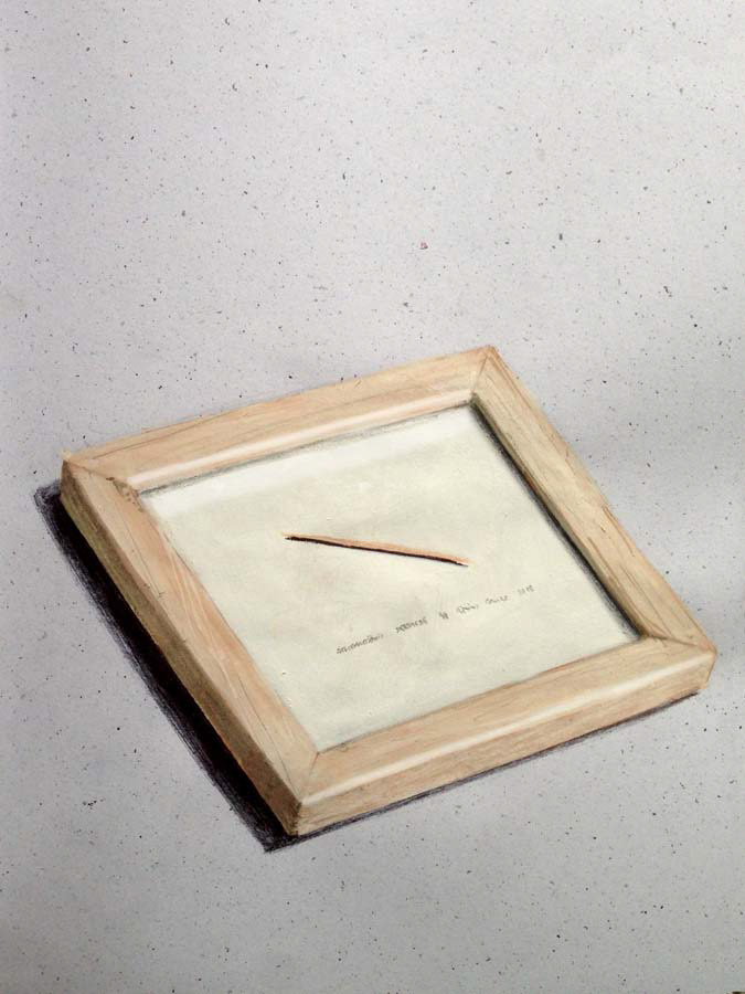 my framed sceeenprint of the "toothpick". 17.04.2016.
