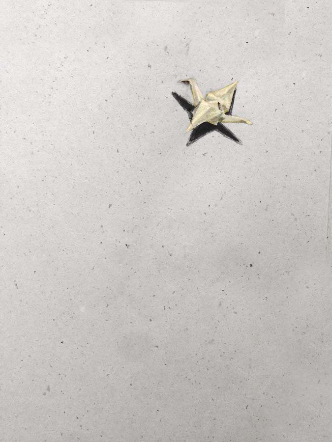 super small origami bird. 06.12.2015.