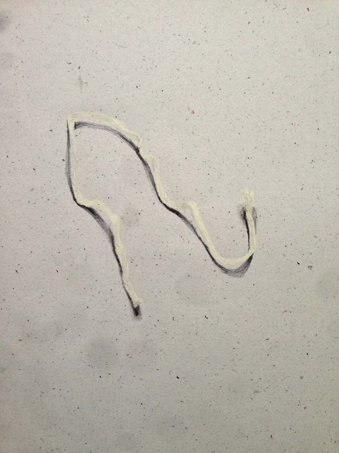 piece of a dental floss. 21.08.2016.