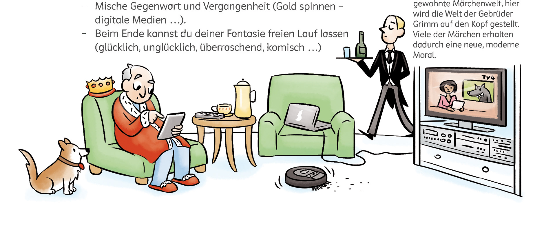 Thema: Märchenwelt in der Gegenwart - topic: fairy tale worlds in modern times