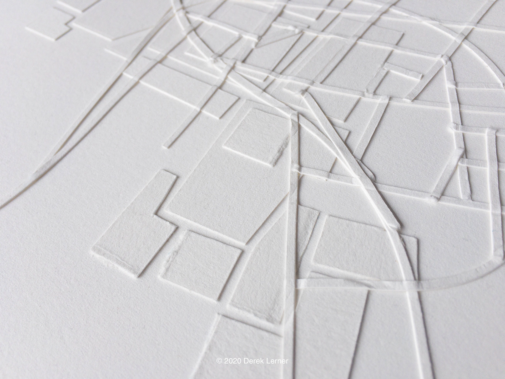 Detail of 2019121601 by Derek Lerner 2019 Paper and acid free adhesive on paper 10" x 6.5" (25.4cm x 16.5cm)