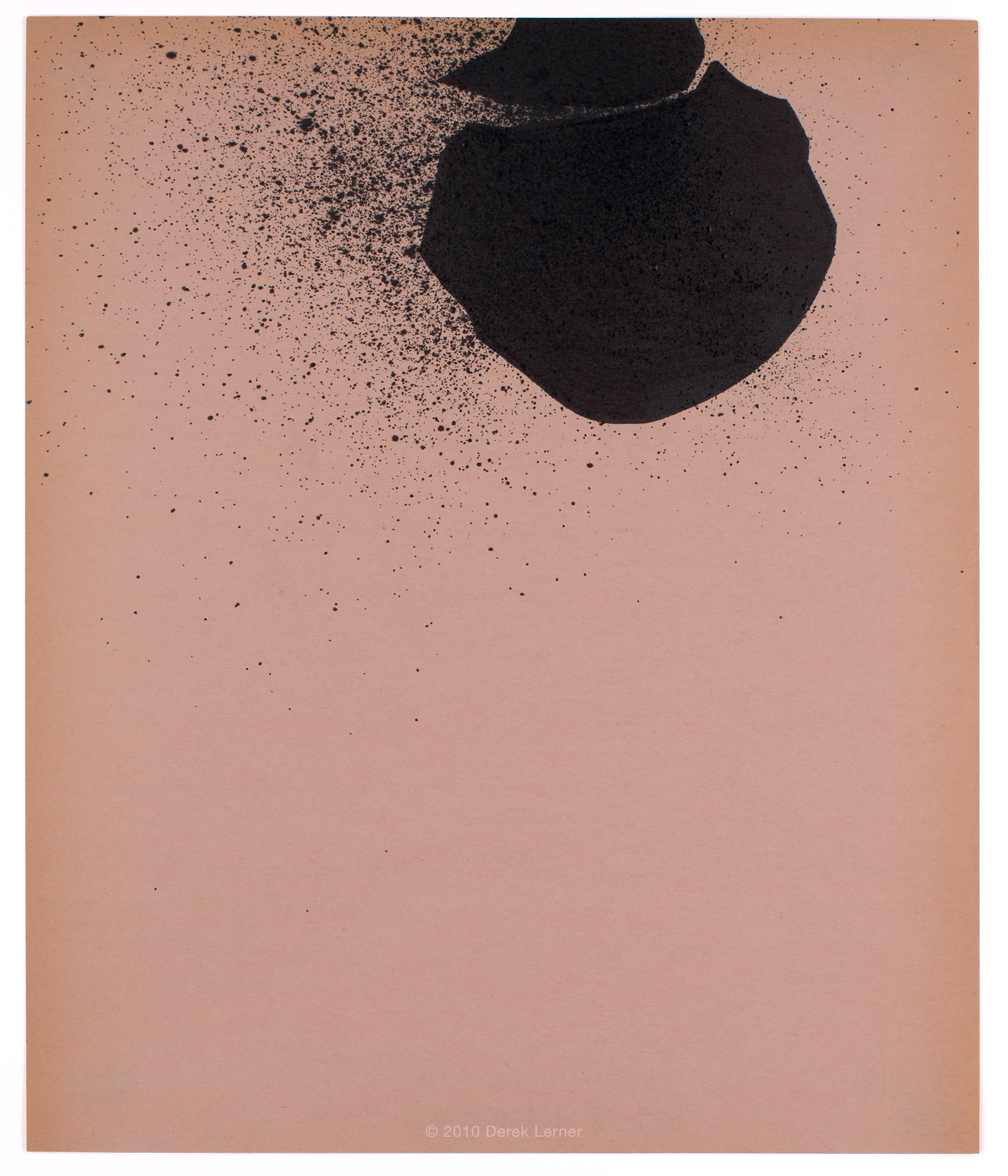 Glacial Retreat 12, 2010 Ink on paper 10" x 8.375" (25.4 x 21.2725 cm) © 2010 Derek Lerner