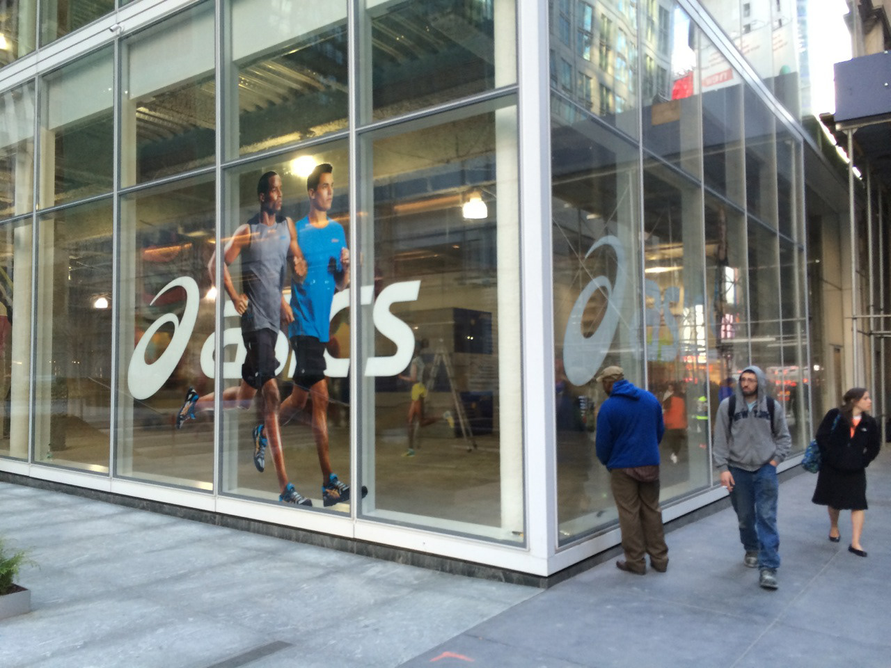 Theresa Borowski ASICS Retail Barricades Pre Opening Graphics