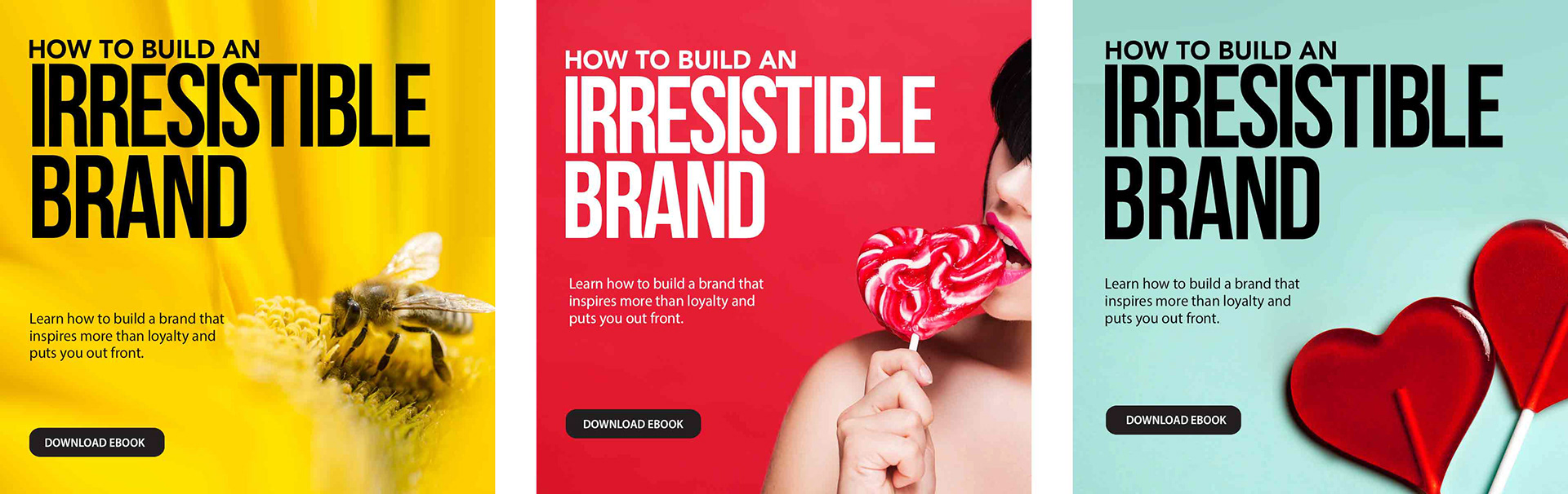 Digital ad campaign art direction and graphic design