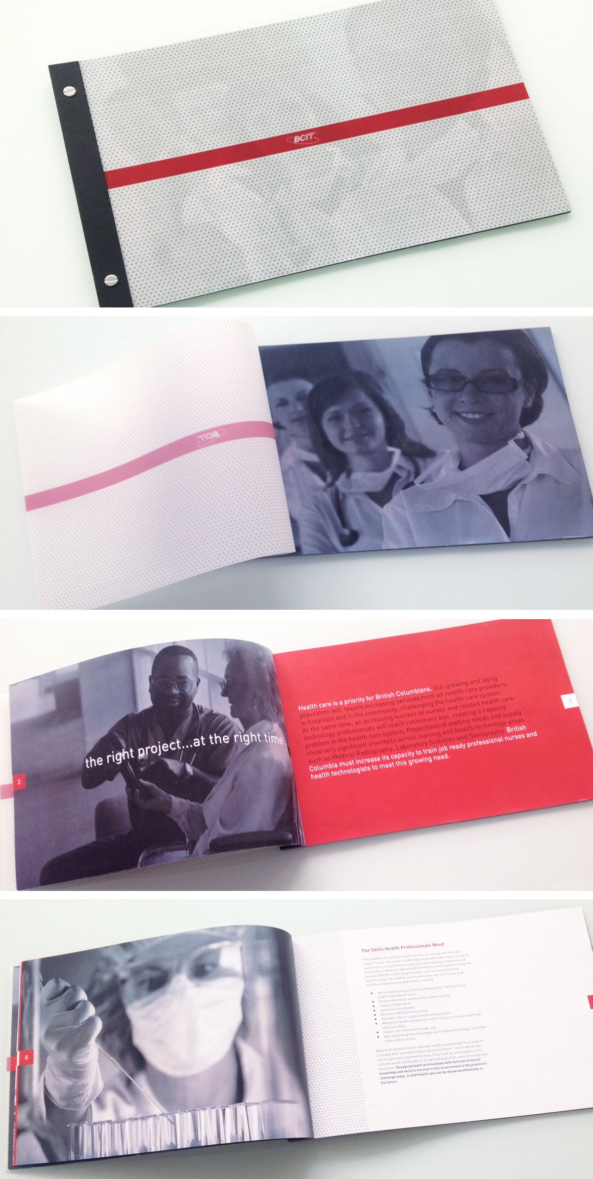 BCIT brochure graphic design