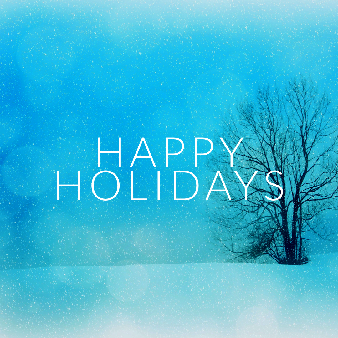 Happy Holidays, and stay safe