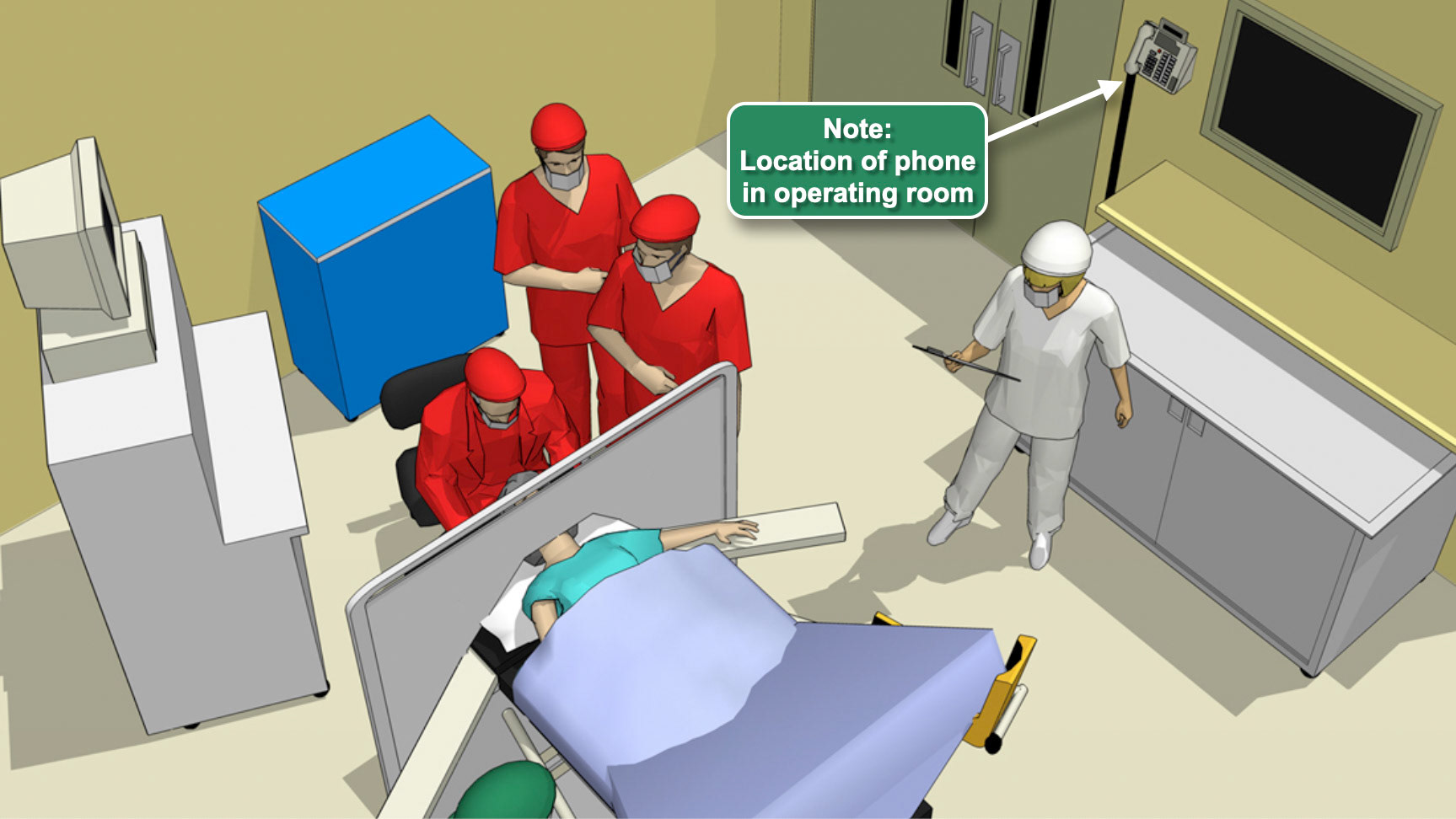 3D Illustration for medical malpractice trial