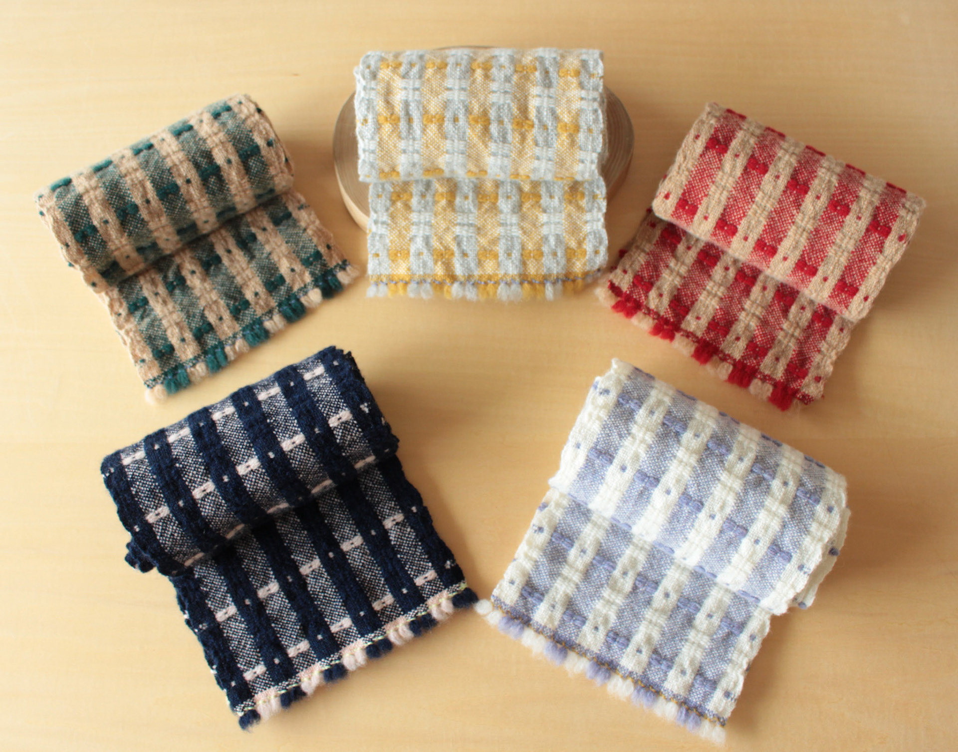 “Swedish Race" H.F Väv 2019 <Muffler>ミニマフラー material: Wool size: ×cm design, fabrication: Hanako Fujino / H.F Väv