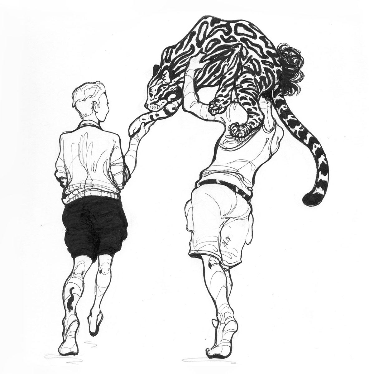 Greetings - ink on paper, 2019