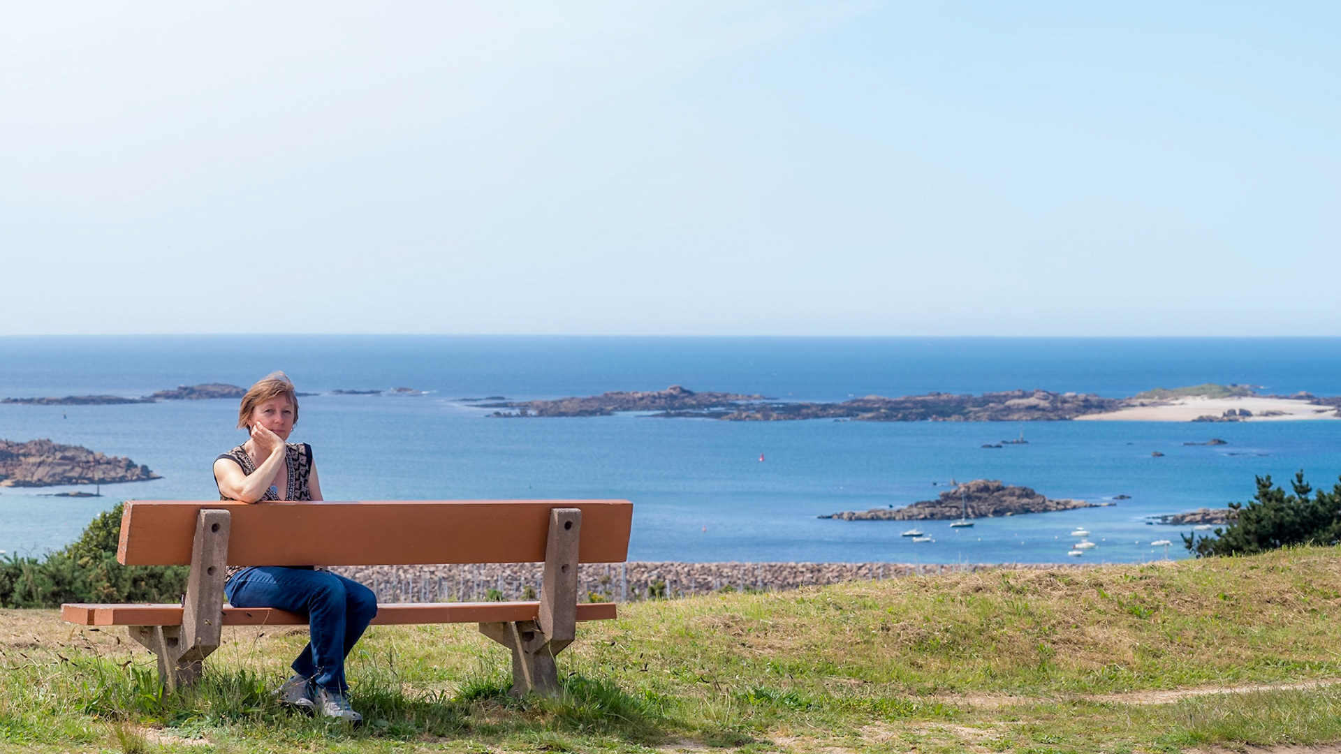 My wife and muse in her beloved environment, nature, the sea...