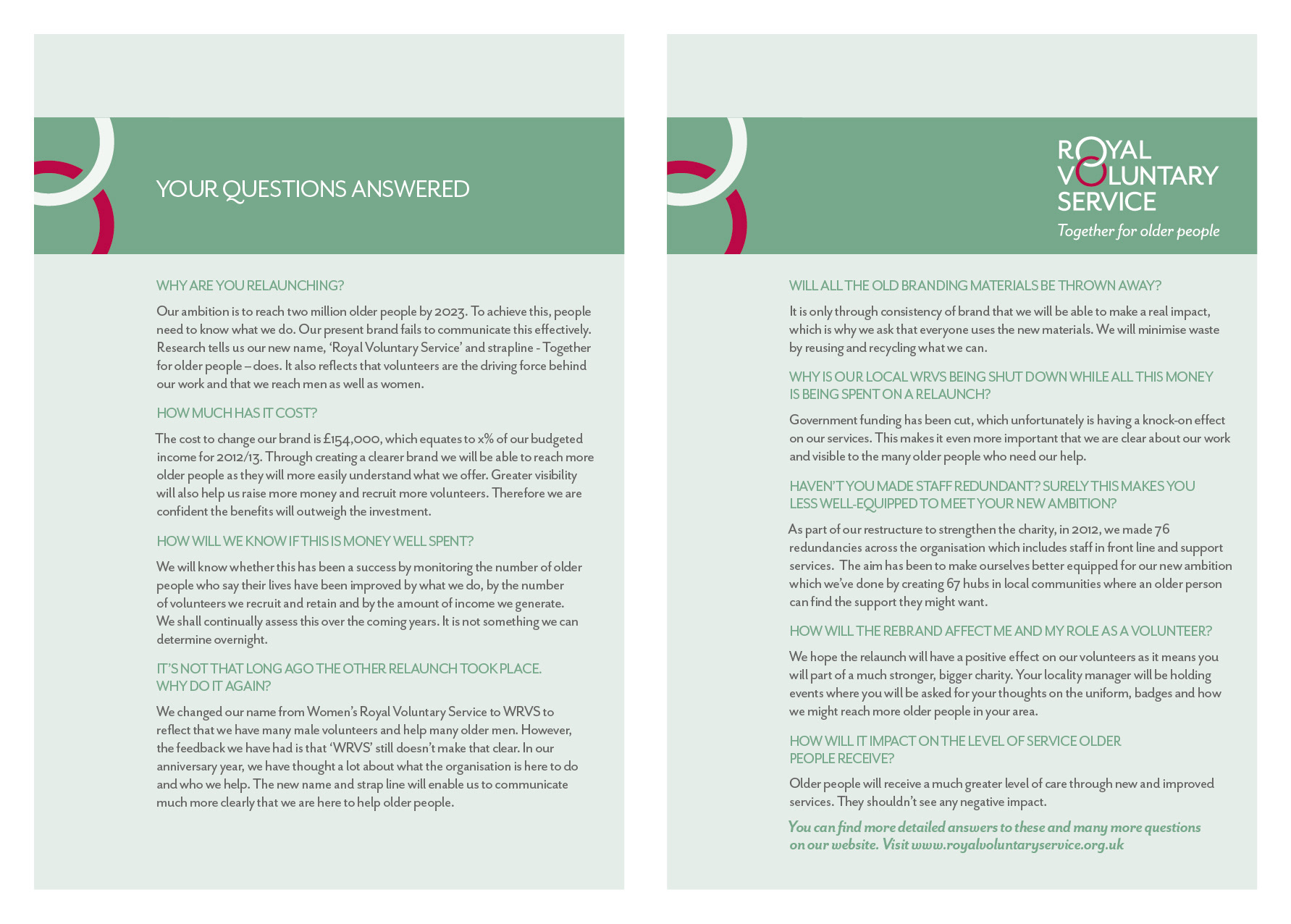 David Brady Design - Royal Voluntary Service