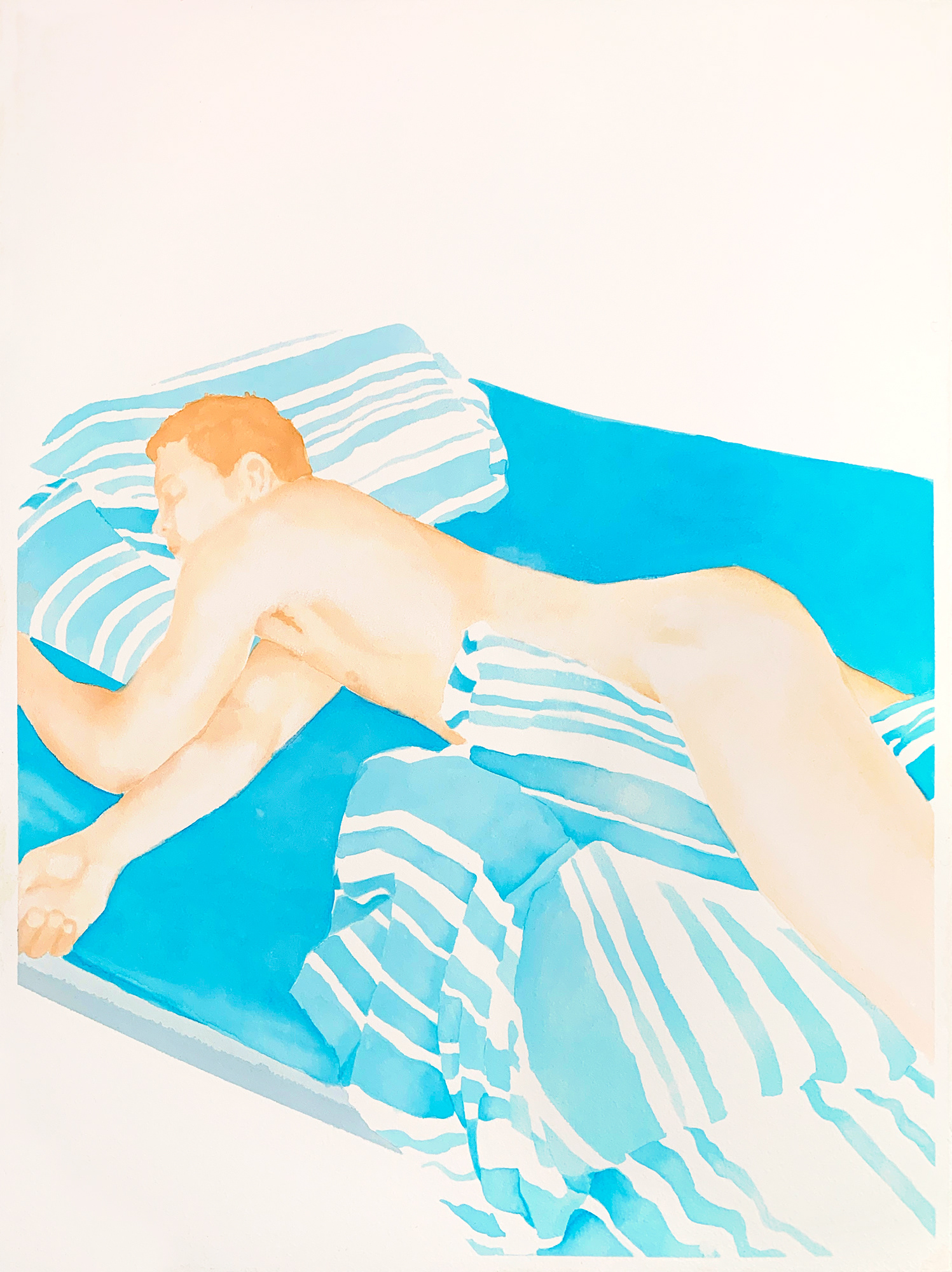 "Teufeur - after" Aquarelle et pastel sur papier 460x610 mm 2019