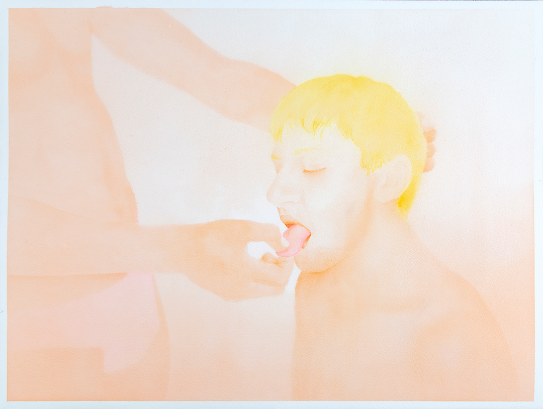 "jeux", aquarelle et pastel sur papier - 610 x 460 mm - 2020