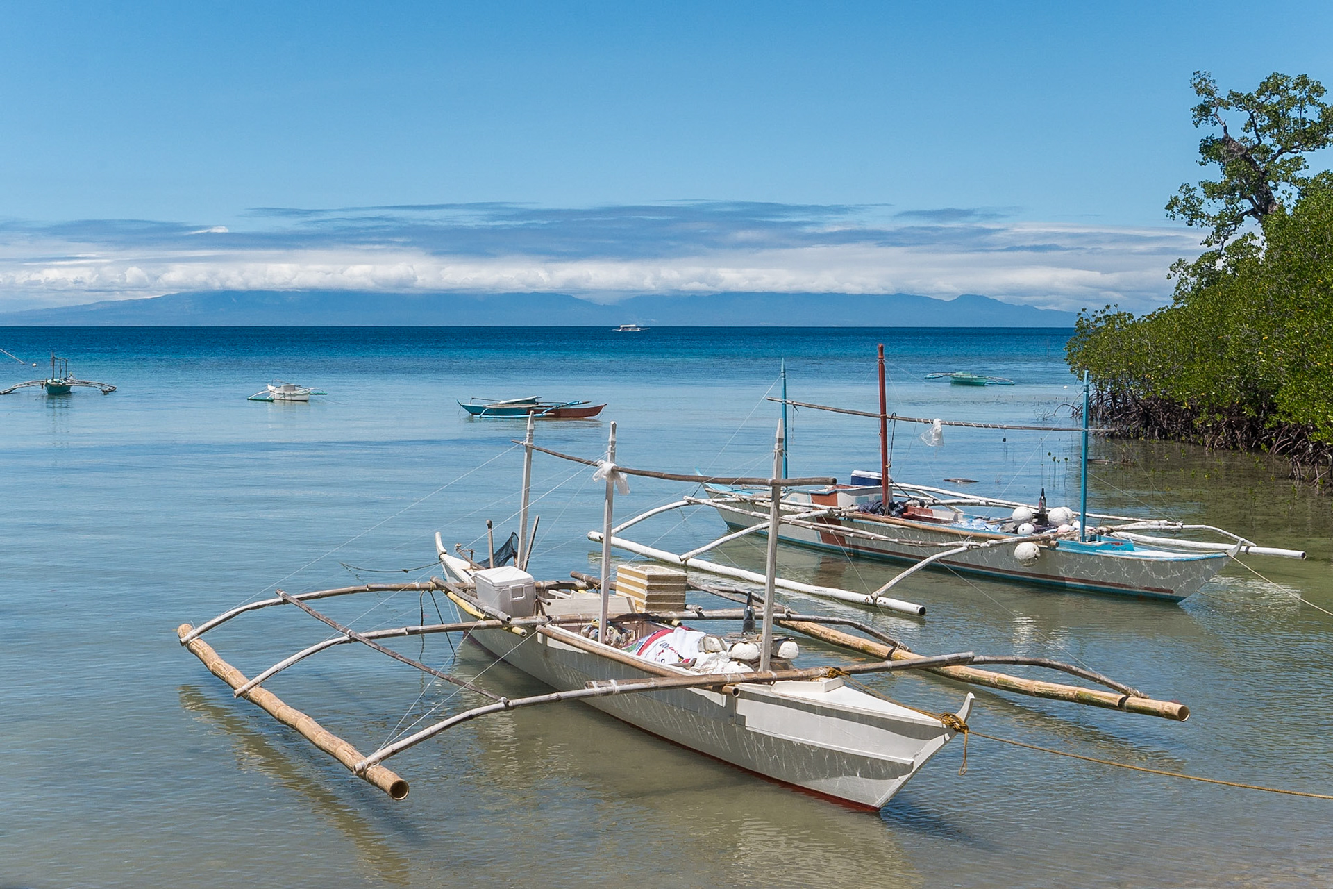 The Philippines, banca fishing boat,