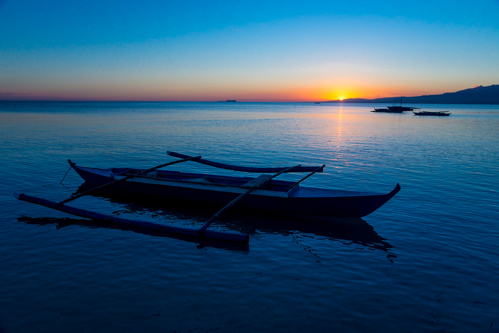 The Philippines, banca fishing boat, Siquijor Island
