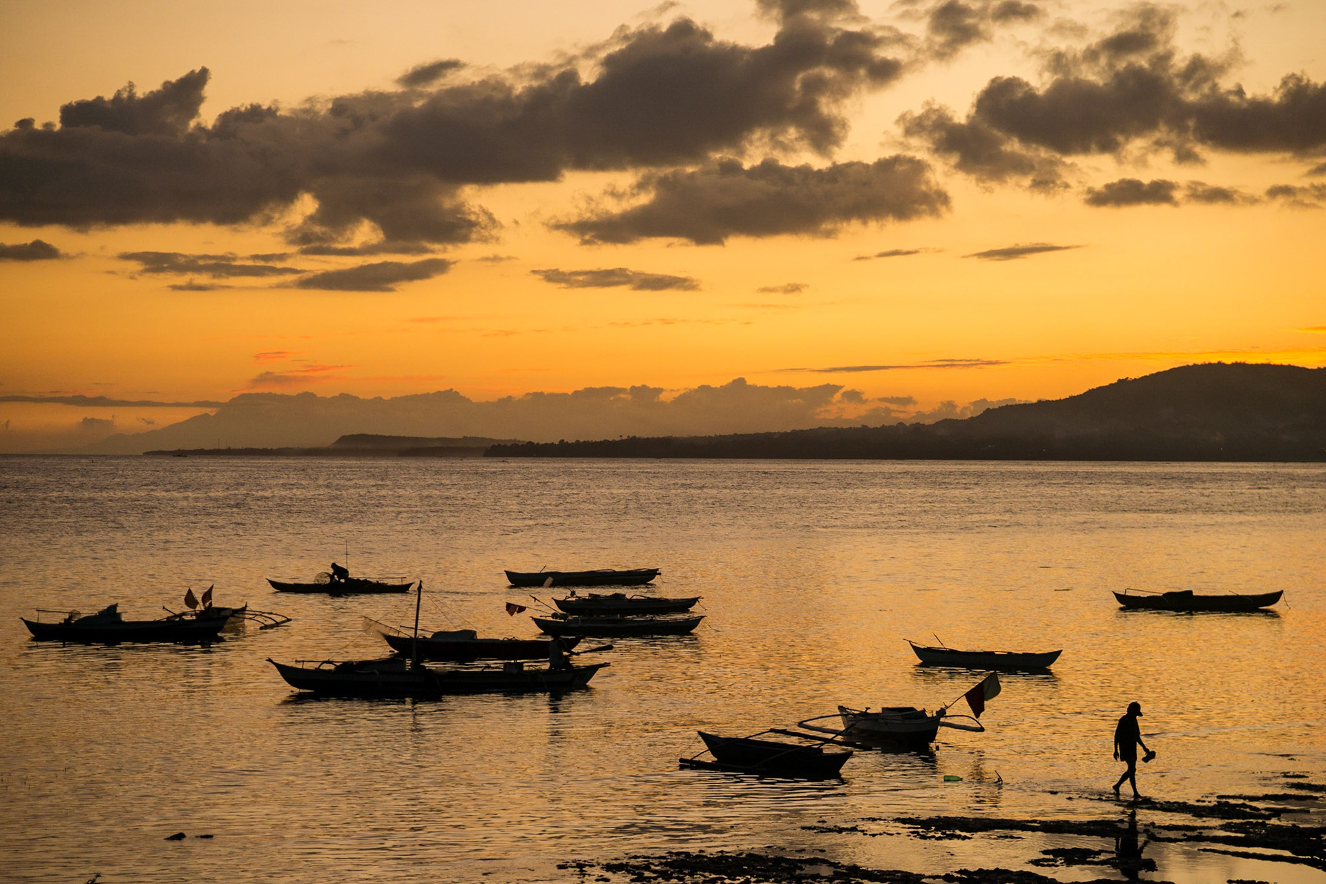 The Philippines, banca fishing boat, Bohol Island