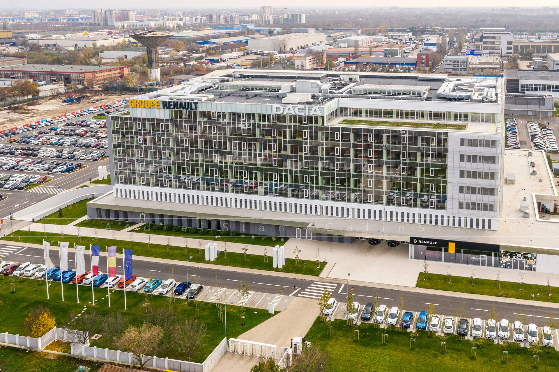 Bucharest Industrial Aerial Photography