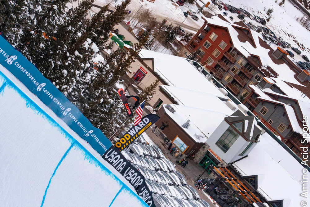 Chase Josey cuts through the cold December air on Run 2