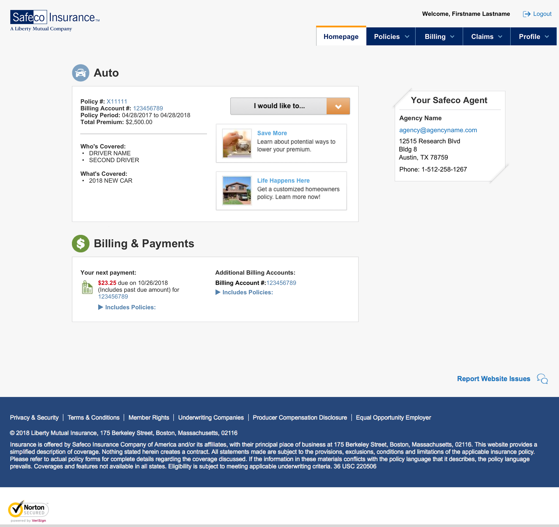 Policy Home Page