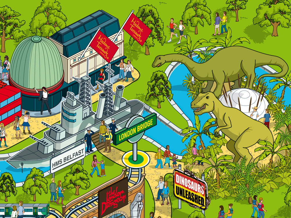 London Tourist Attraction Map