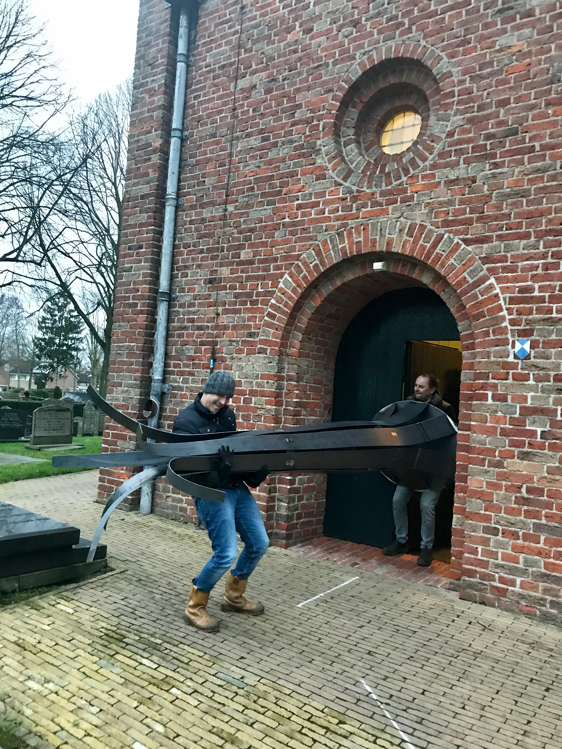 Grote stam, zware jonge