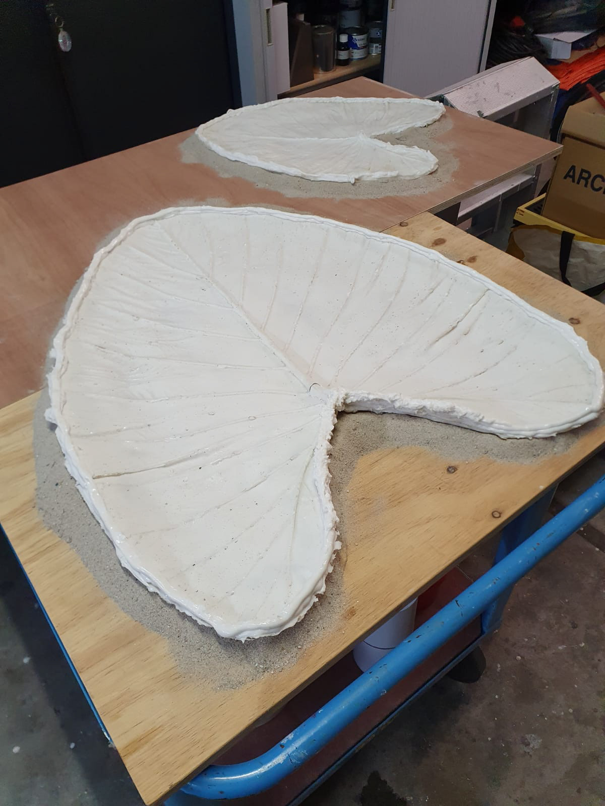 mallen gemaakt voor epoxybladeren