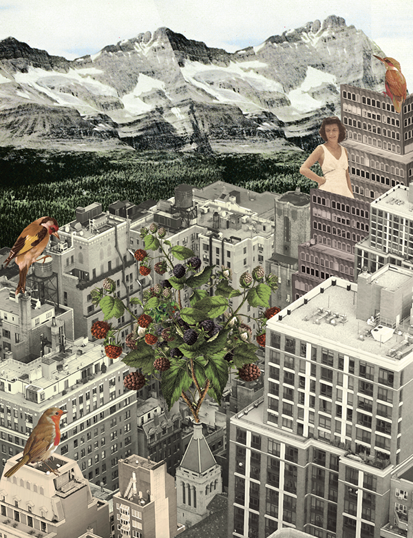 Published on Wherever MAg Collage art by Liz Georgi