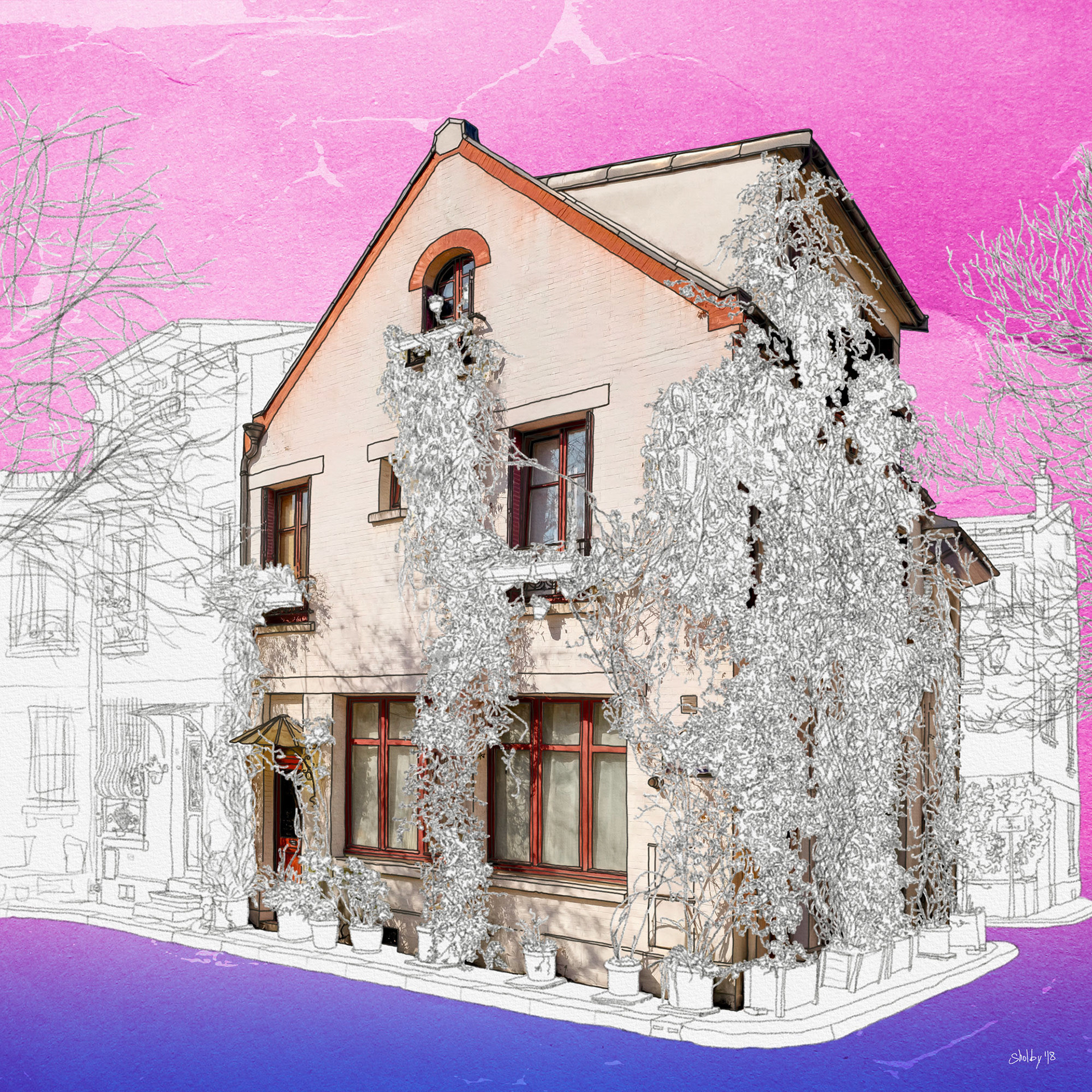 Rue des Iris (60x60)