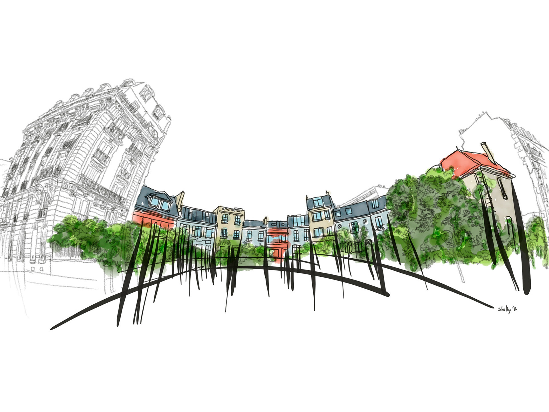Rue Hallé (30x40)