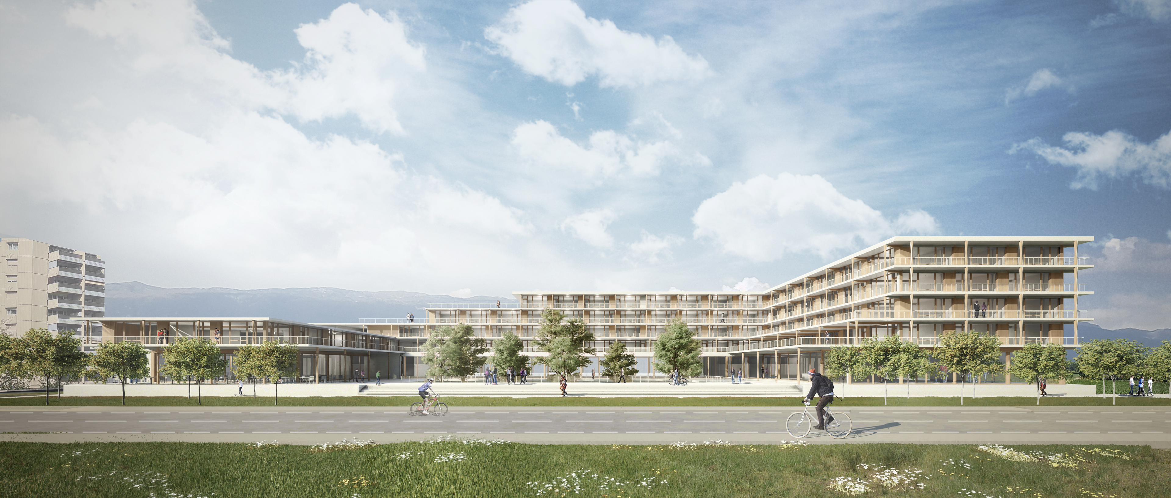 Concours - Lycée, Meyrin, Suisse - Agence AT 2019