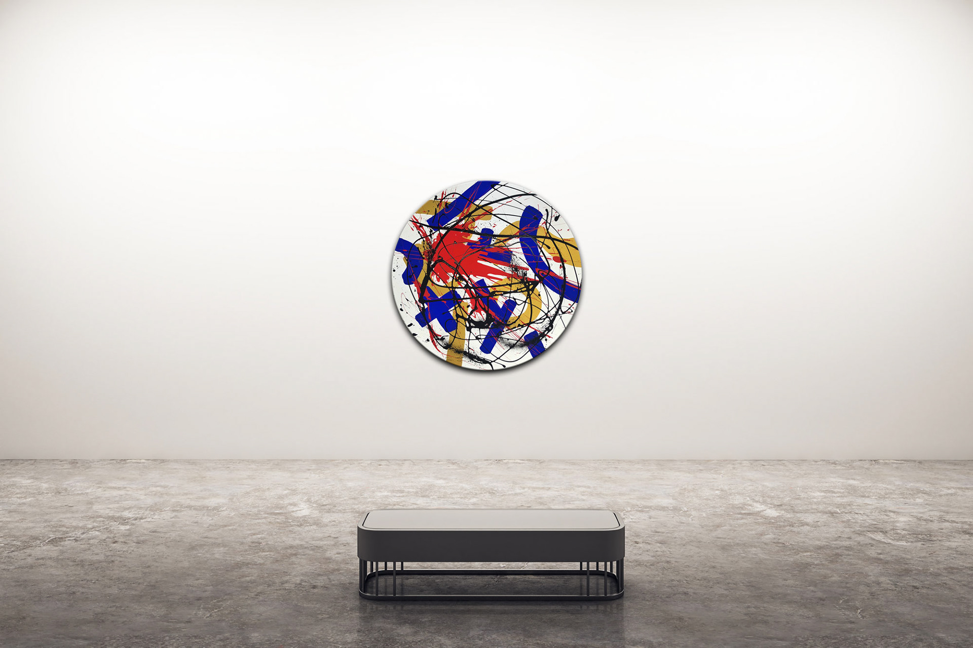 Untitled RA9, Royal Abstract, Oliver Schibli, 100x100cm, 2020, 3'000.- CHF