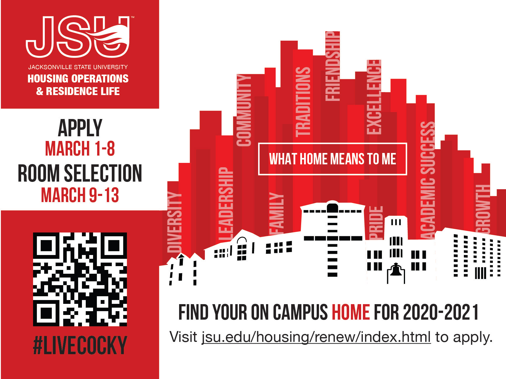 Courtney Sheffield JSU Housing ReApplication Promo