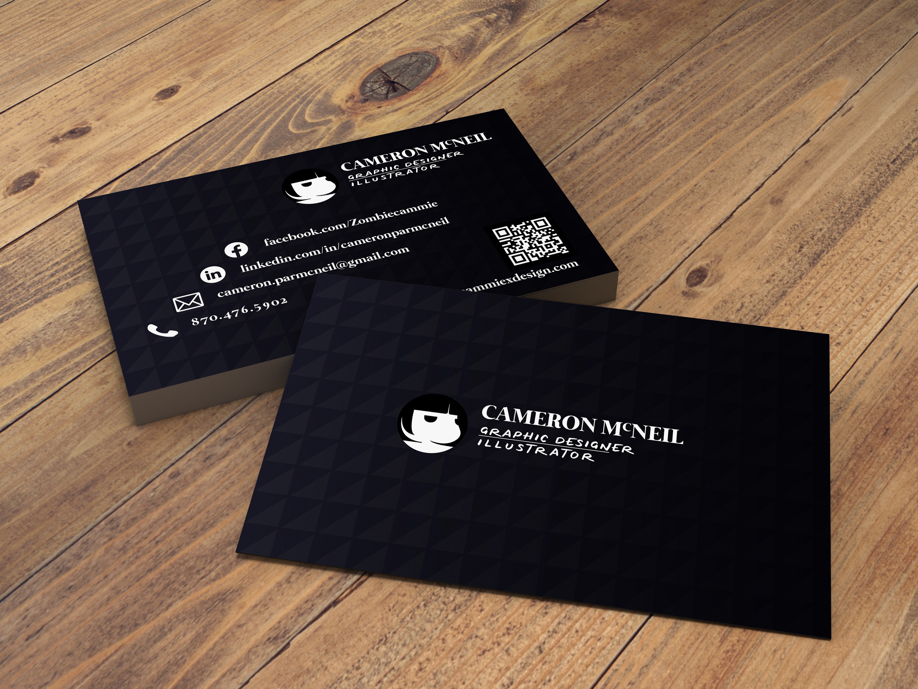 cammiexdesign - Personal Business Card Mockup