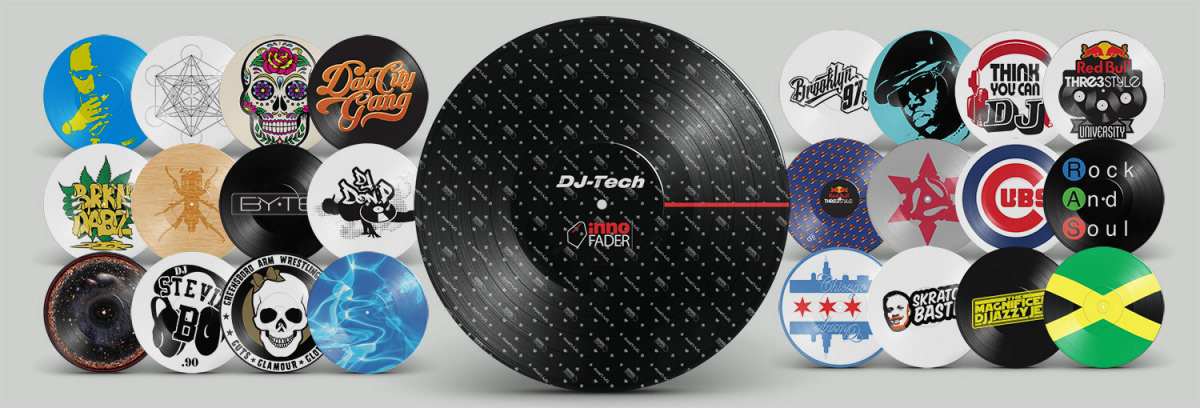 Examples of custom vinyl record application for Digilog Designs / customdjvinyl.com