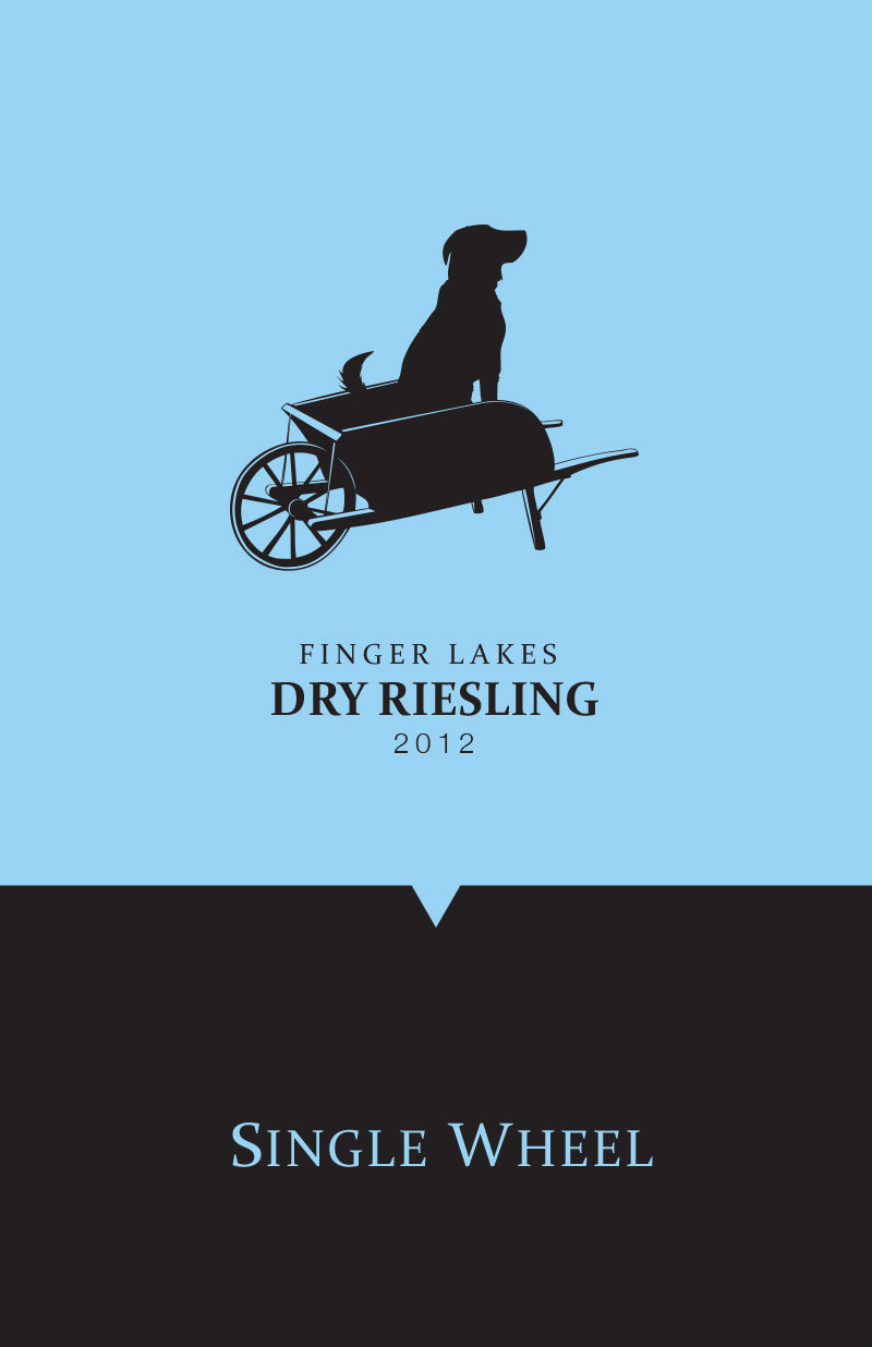 Single Wheel Wine logo design