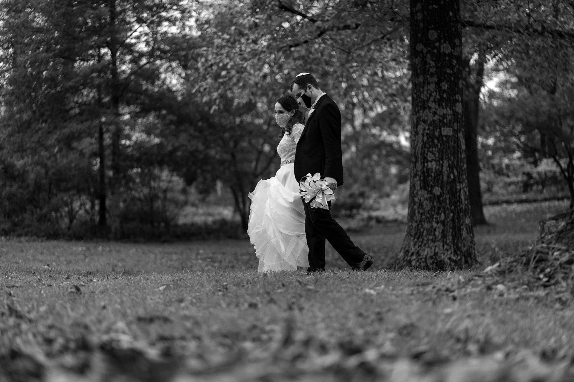 Shoshana and Dani wed at Brookside Gardens in Wheaton, MD on Sunday, November 1, 2020.