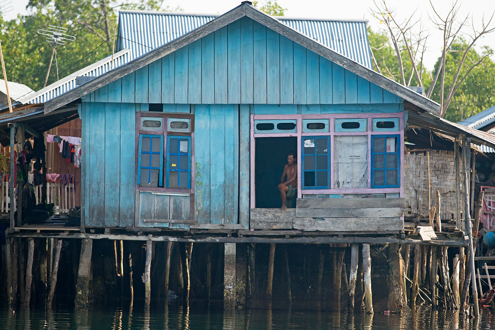Open window on the ocean