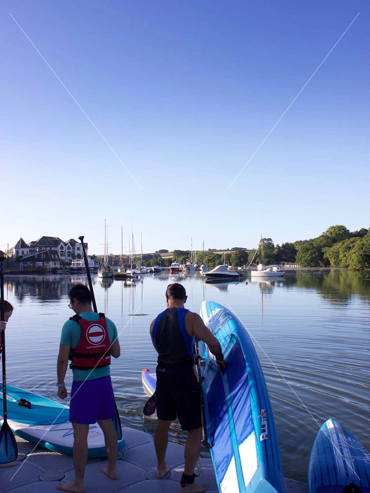 Photos of South Devon paddleboarding