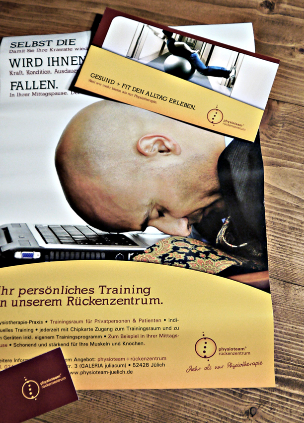 Flyer & Plakate für ein Rückenzentrum