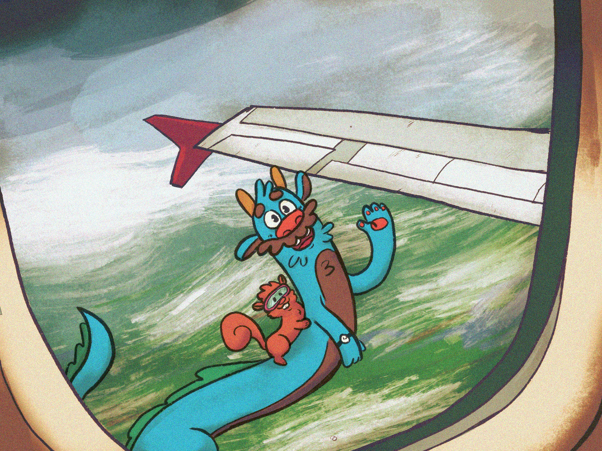 Fellow Travelers. (Procreate. Aug.2018)