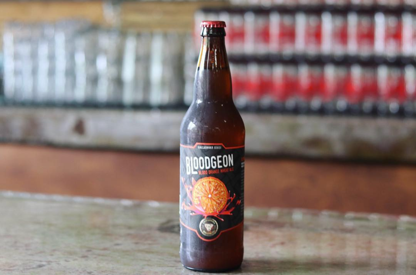 Bloodgeon Blood Orange Wheat Ale Bottle 2017