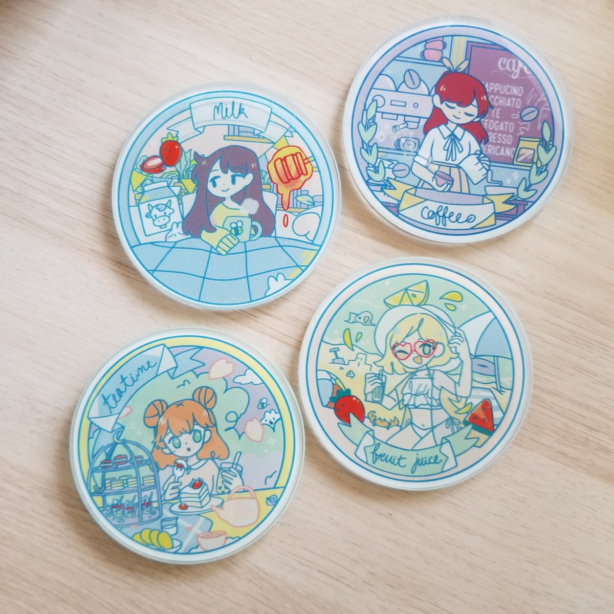 original glass coasters