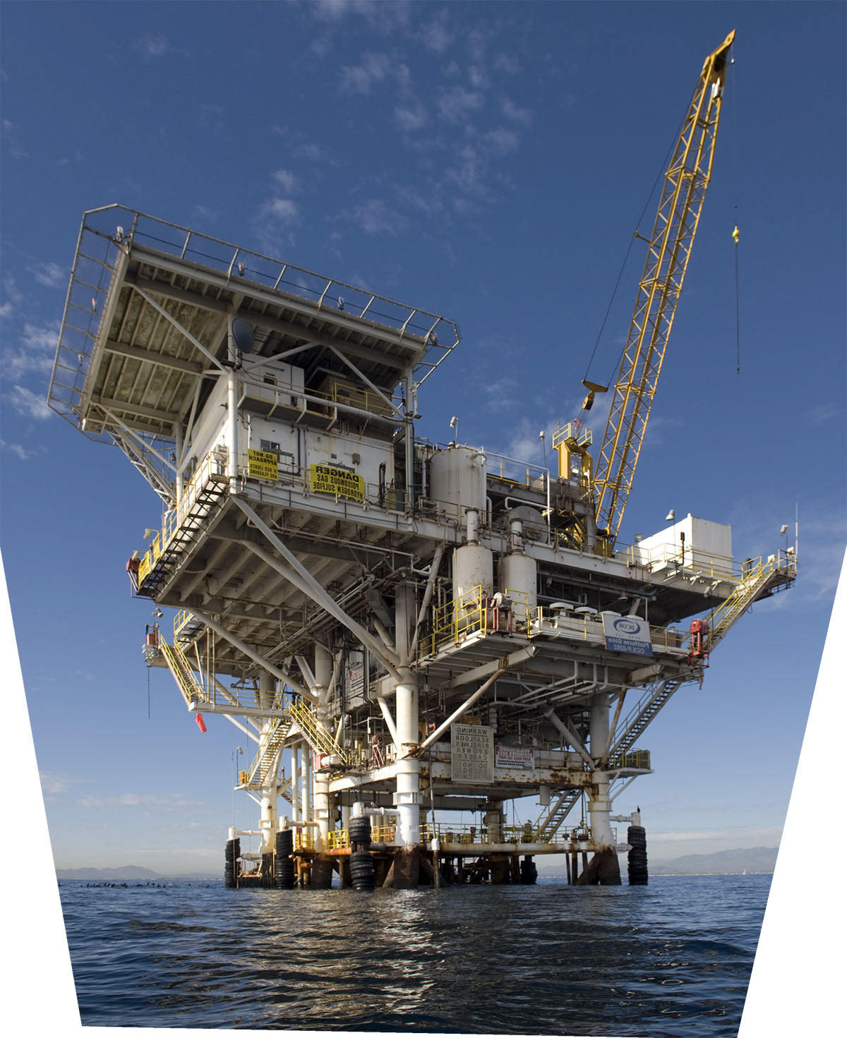 Photograph of oil rig Gina.