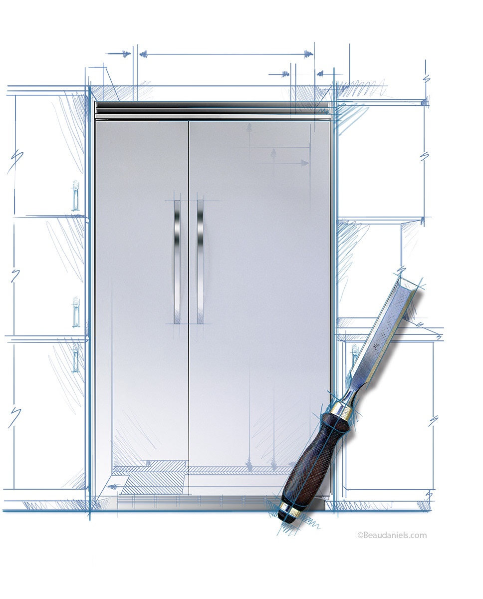 Designer series refrigerator.