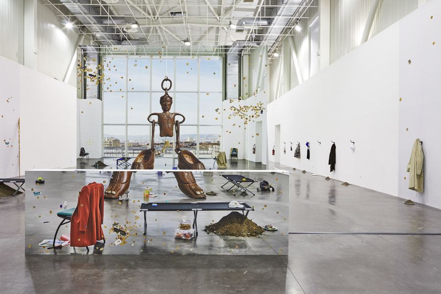 Emmanuelle Lainé, Suspension Volontaire de la Crédulité, Panorama 2019, exhibition view, Credit : Jeanchristophe Lett