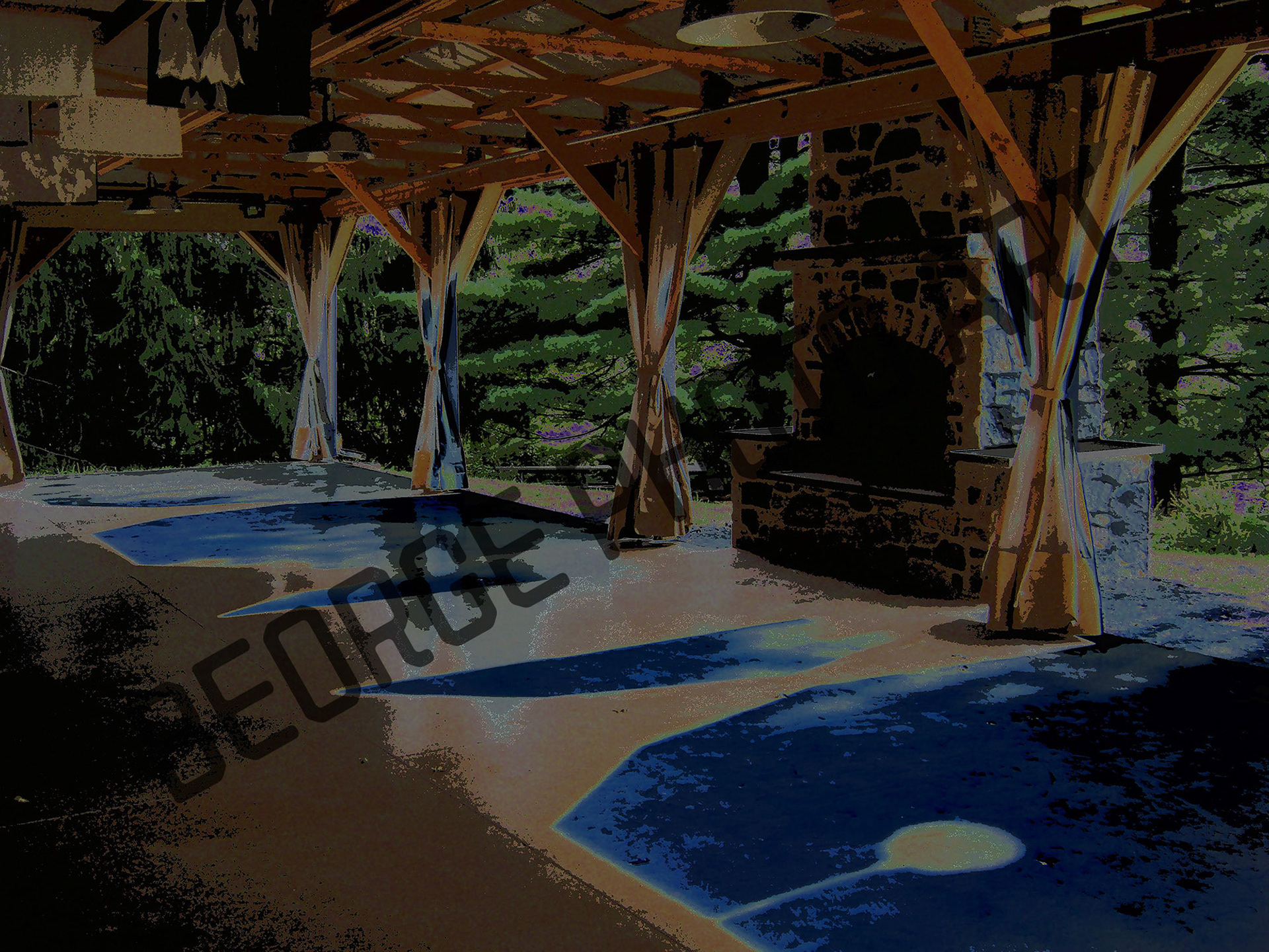 Glowing Light Of The Dark Night