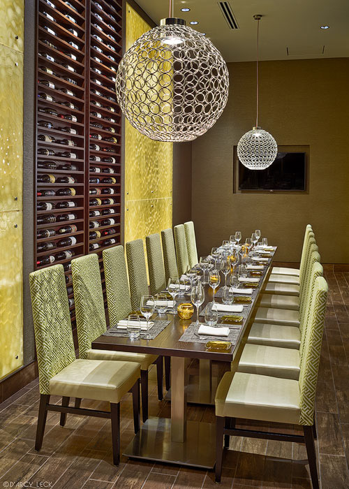 Hilton Granite Park hotel - Carso restaurant private dining room - hospitality photography
